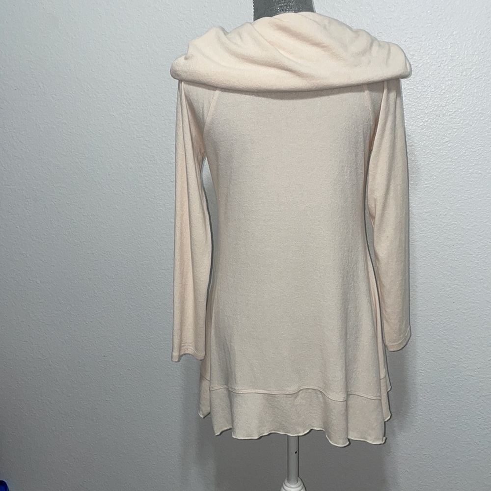 Soft surroundings cream top blouse sweater tunic XS - Picture 4 of 6